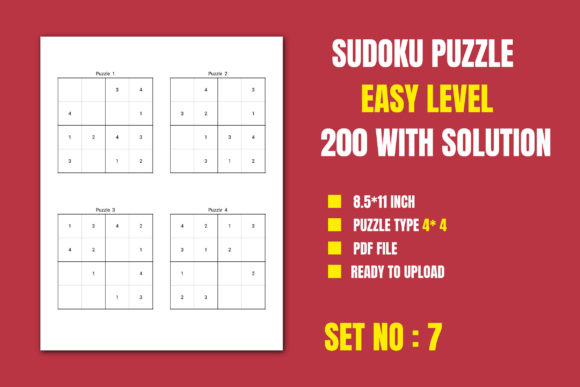 Easy 200 Sudoku Puzzle for Kids, Vol-7: A Perfect Addition to Educational and Creative Workflows