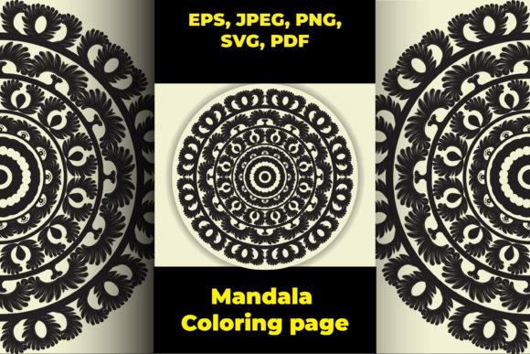 Floral Rounded Mandala Coloring Pages: A Creative and Relaxing Pastime