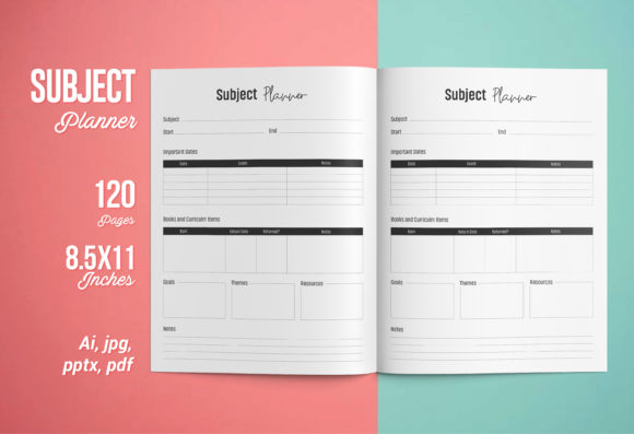 Mastering Your Publishing Game with Subject Planner KDP Interior