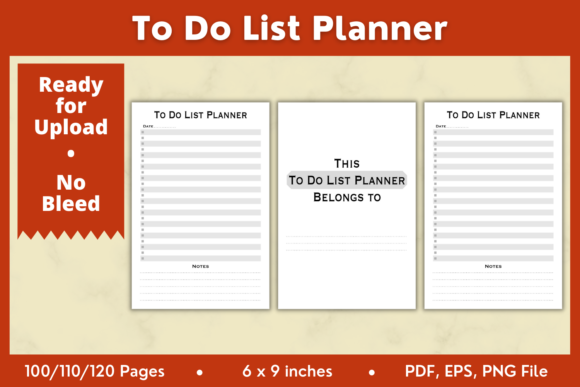Maximizing Productivity with the To Do List Planner KDP Interior 6x9in