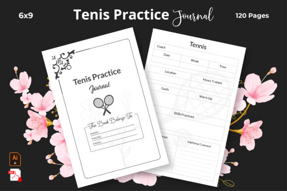 Perfect Your Game with Tennis Practice Notes KDP Interior