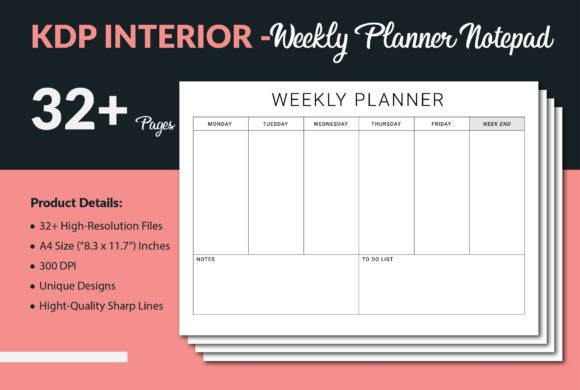 Stay Organized and Productive with a Weekly Planner Notepad