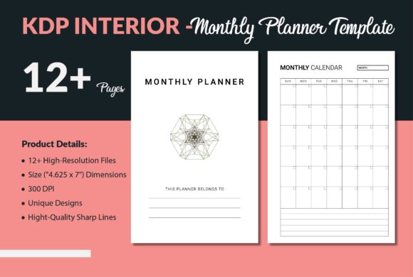 Strategic Use of Monthly Calendar Template - KDP Interior for Enhanced Planning and Productivity